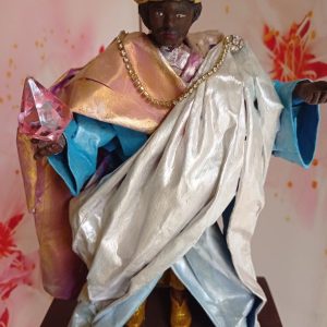 Re Magio Baldassarre - statua in cartapesta altezza 30 cm. € 50