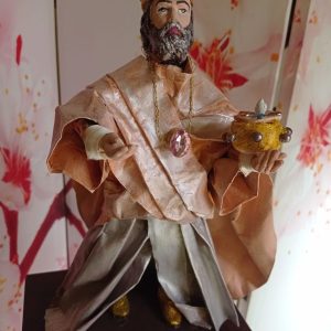Re Magio Gaspare - statua in cartapesta altezza 30 cm. € 50