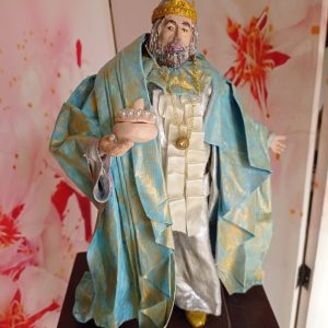 Re Magio Melchiorre - statua in cartapesta altezza 30 cm. € 50
